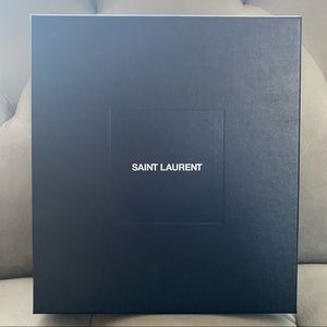Saint Laurent box with black tissue paper